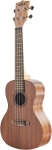 a brown wooden ukulele