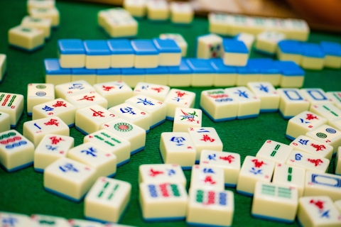 photo of mahjong tiles