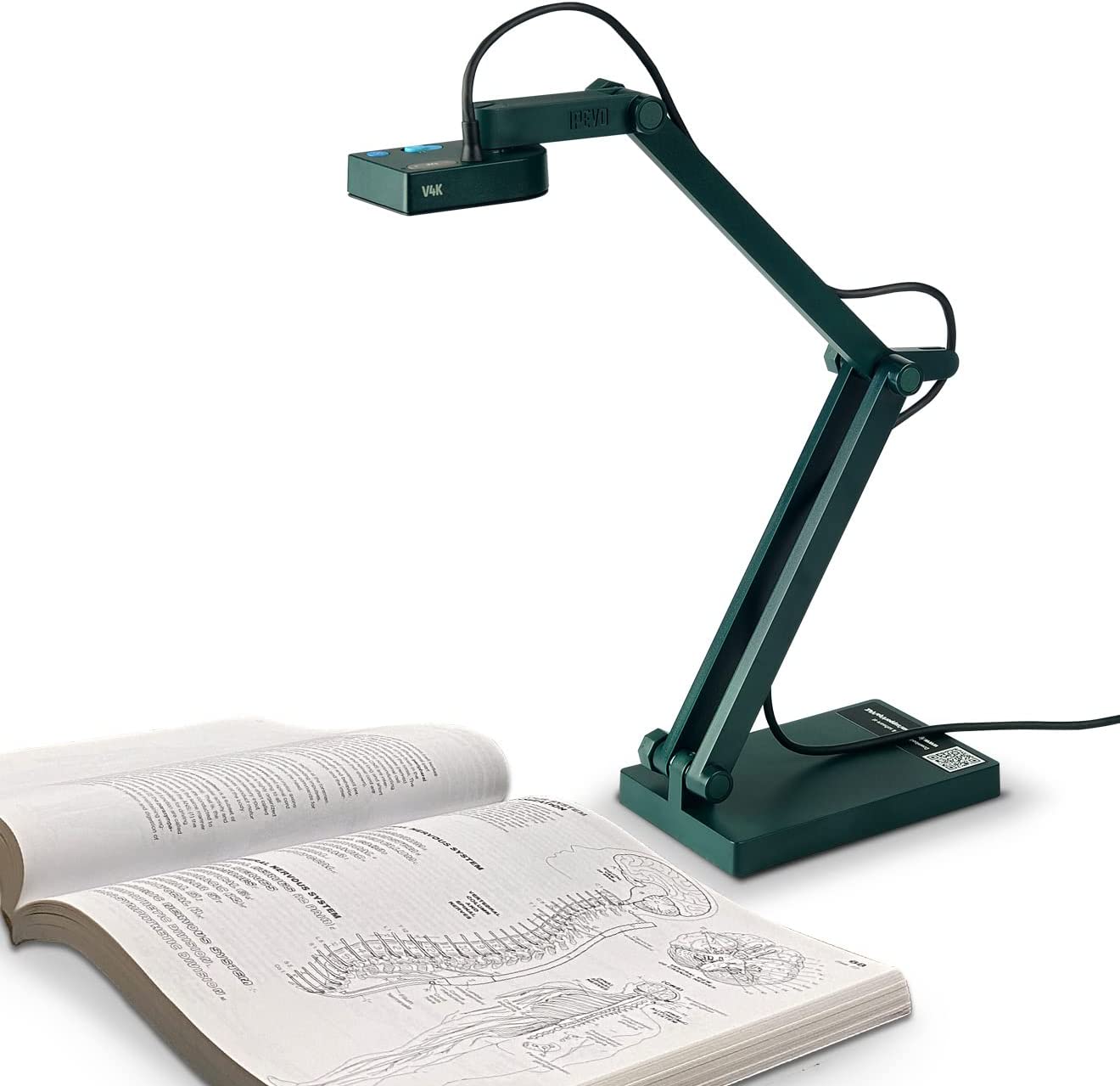 Document camera scanning textbook