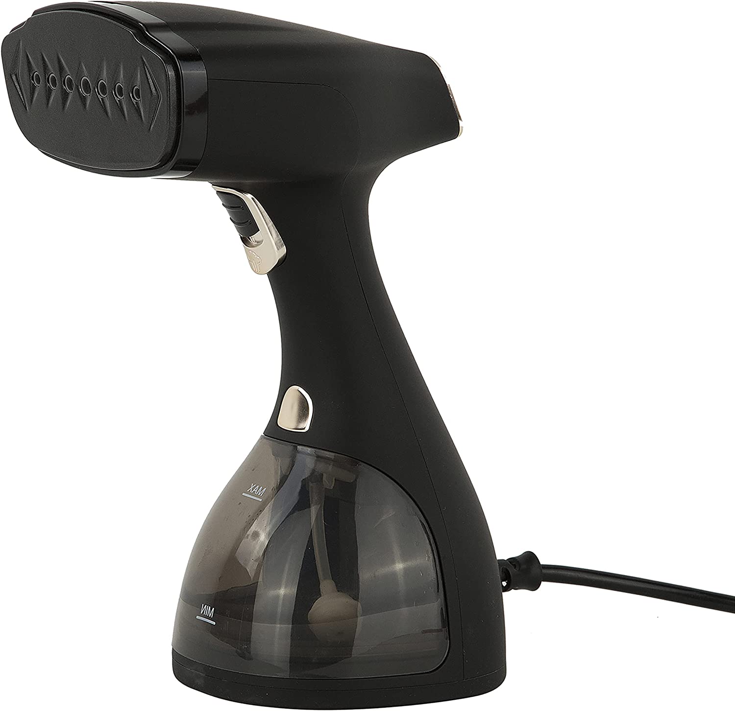 Black handheld steamer