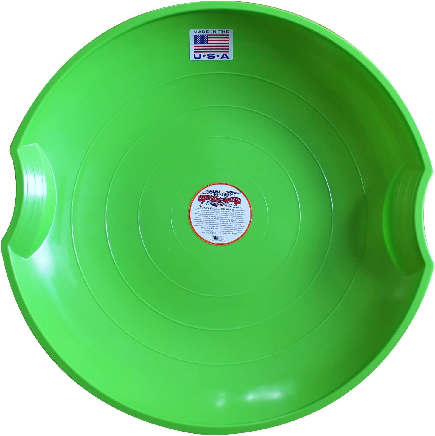 round green flexible flyer sled