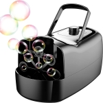 black bubble machine with bubbles coming out 