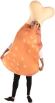 Woman wearing a chicken drumstick costume