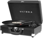 Victrola record player playing vinyl record
