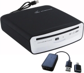 image of portable CD player and connecting cables