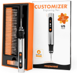 image of the "Customizer Engraving Pen" set; an engraving pen, set of assorted bits and the box it comes in
