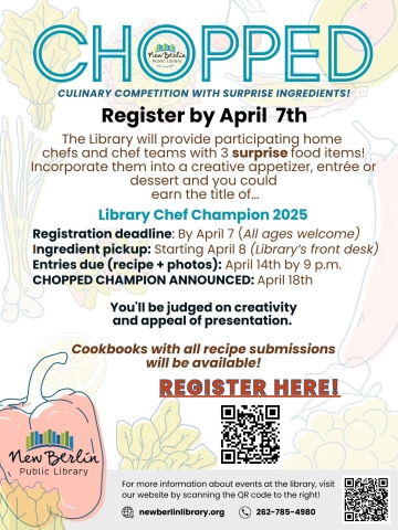 Chopped Competition happening April 7 through 14