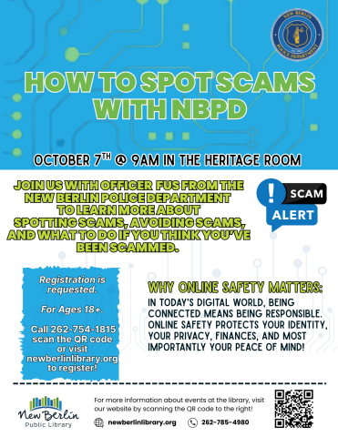 How to Spot Scams flyer 