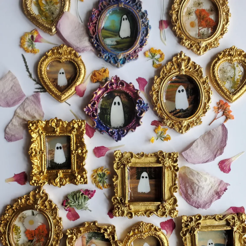 Framed ghost paintings