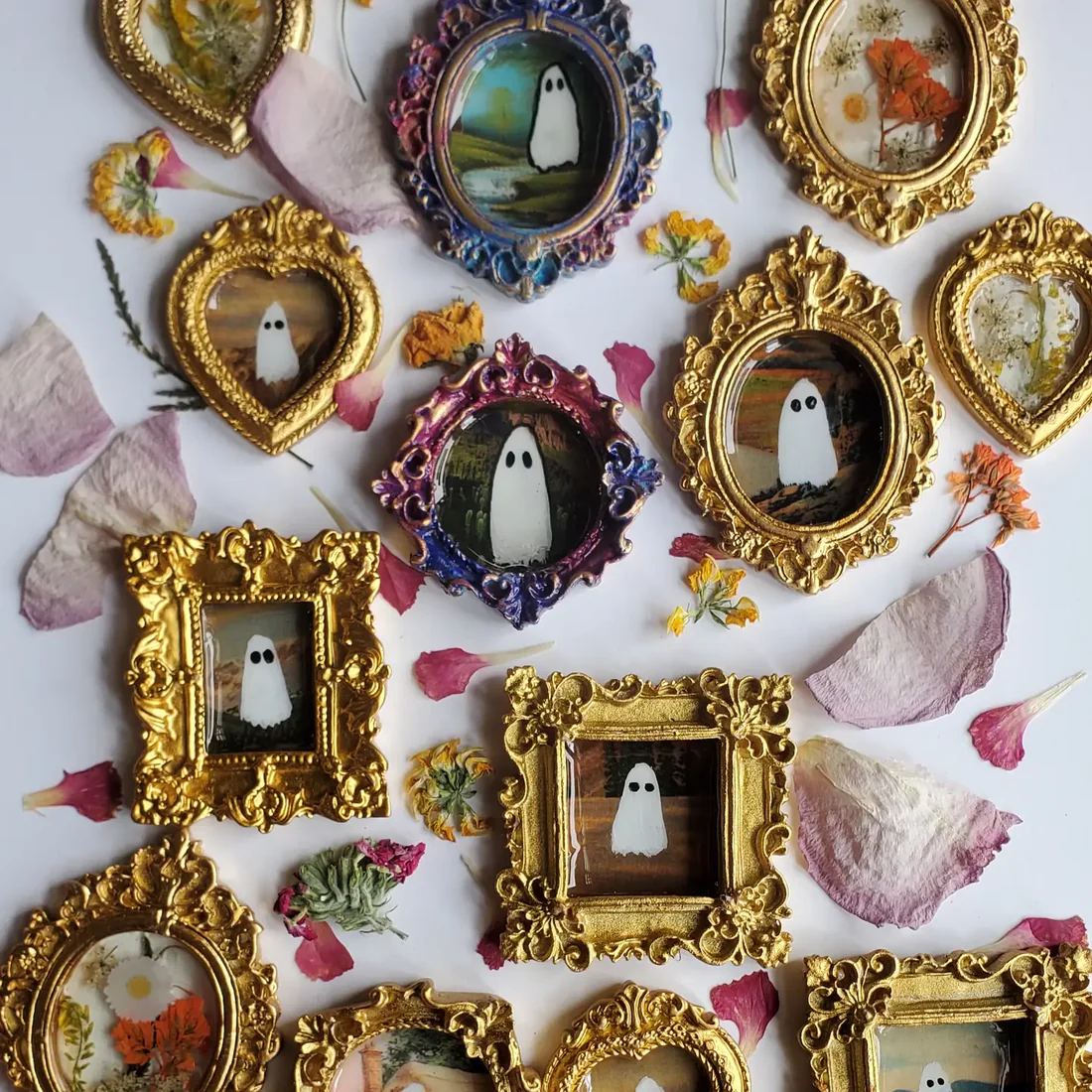 Framed ghost paintings