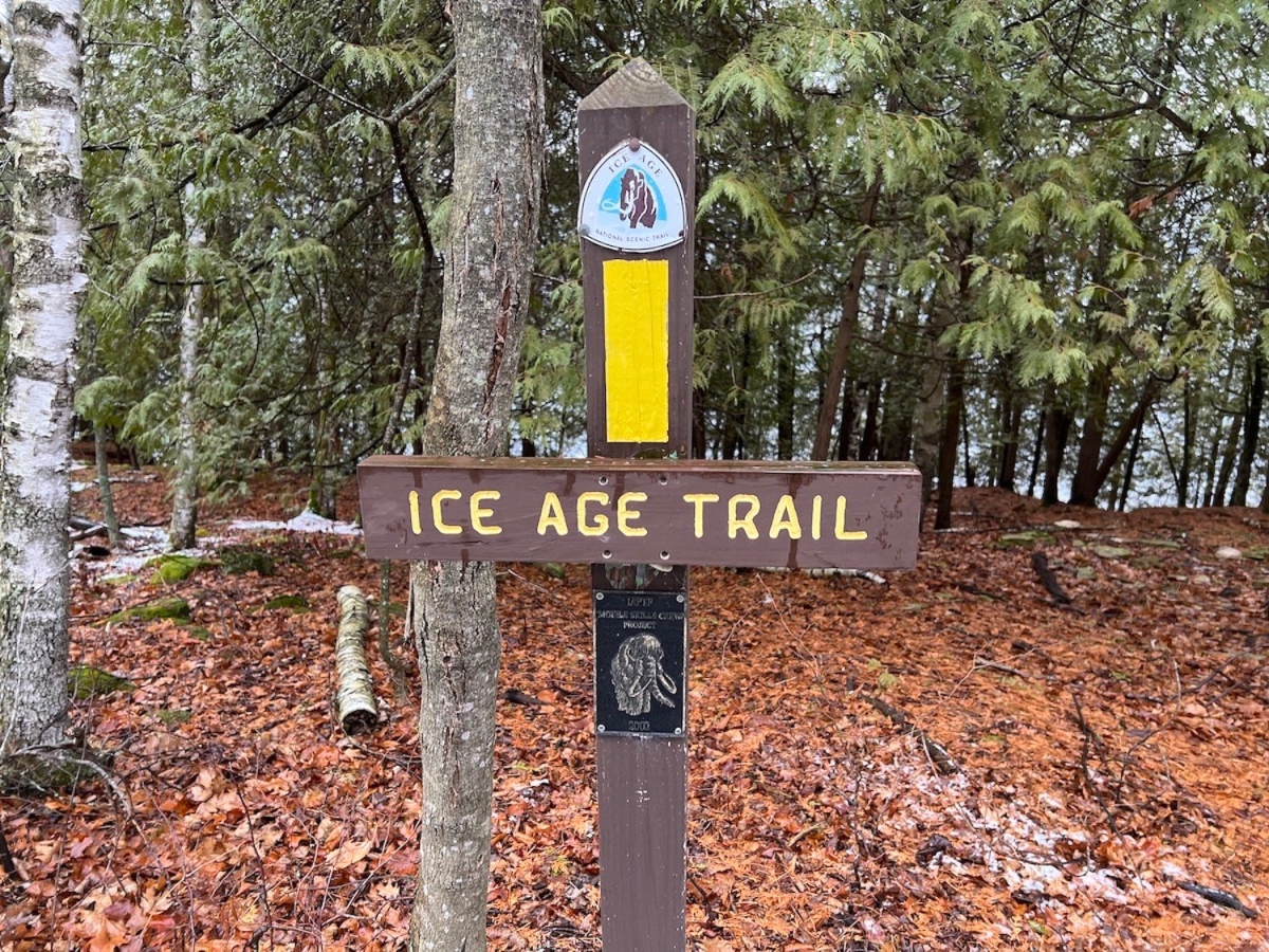 image of Ice Age Trail yellow blaze