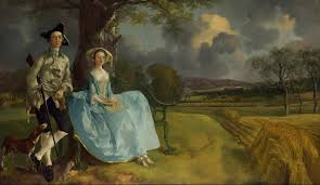 thomas gainsborough painting of husband and wife portrait hunting in vistorian england