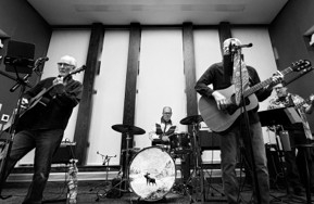 black and white picture of the local milwaukee band, the souvenirs