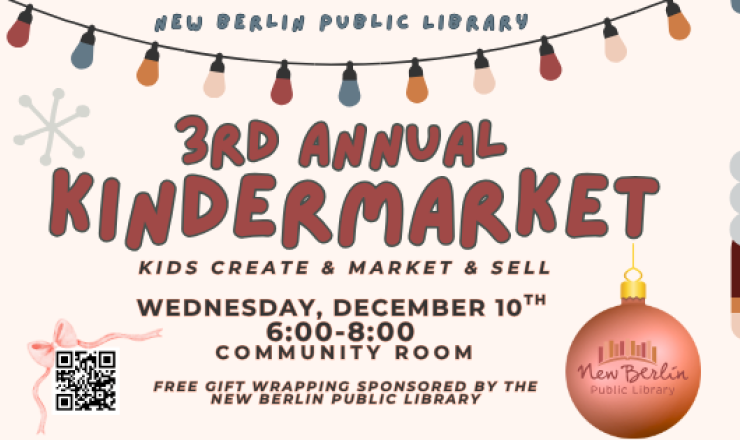 3rd Annual Kindermarket, Wednesday December 10, 2025
