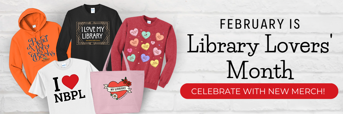 February is library lovers’ month, celebrate with new merch!